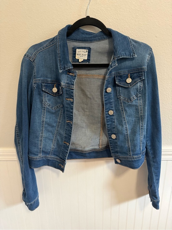 Wax Jean Jackets & Blazers - Wax Jean Medium Blue Denim Trucker Jacket